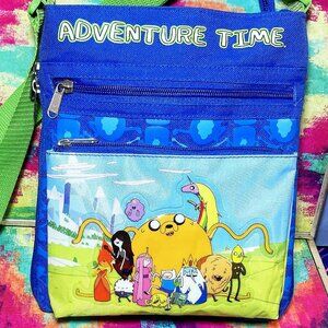 ** RARE ** ADVENTURE TIME BAG SHOULDER MESSENGER CROSS BODY BAG PURSE SLING